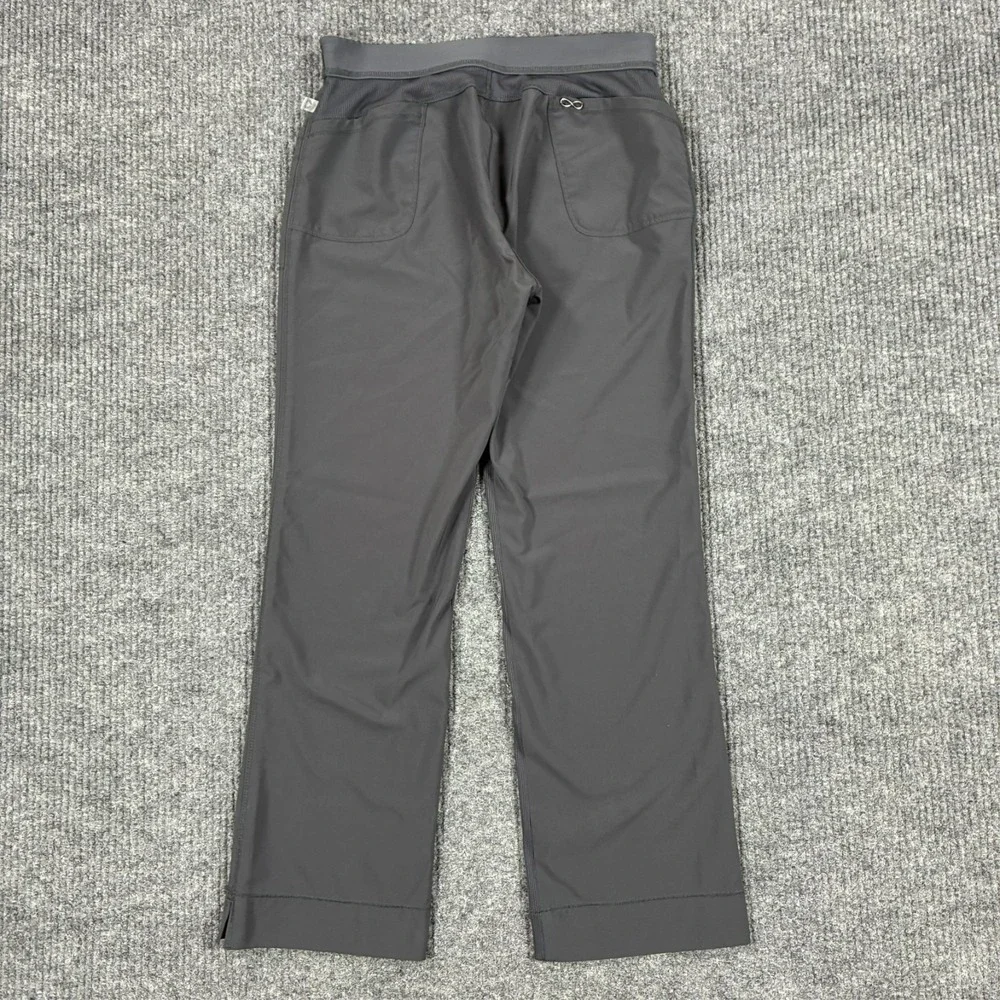 Sapphire Womens Scrub Pants Petite Size Small Gray Pull On Stretch Workwear